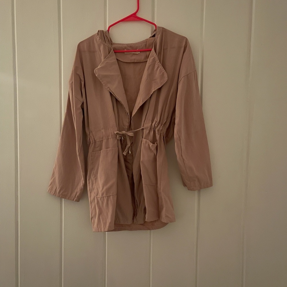 Pink lightweight coat size small